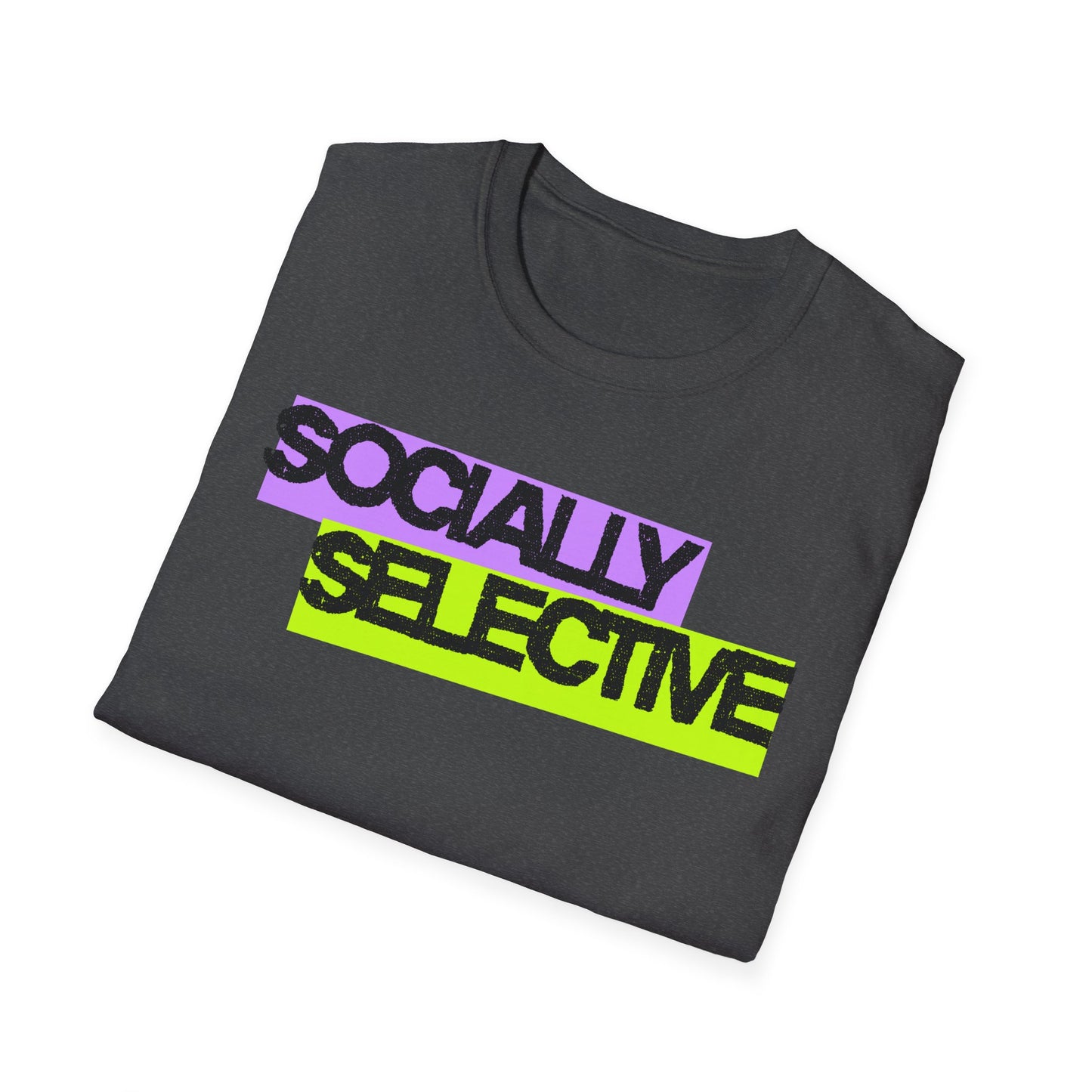 Socially Selective T-Shirt | Unisex Softstyle Tee for Casual Outings, Gift for Friends, Summer Style, Cool Trendy Top