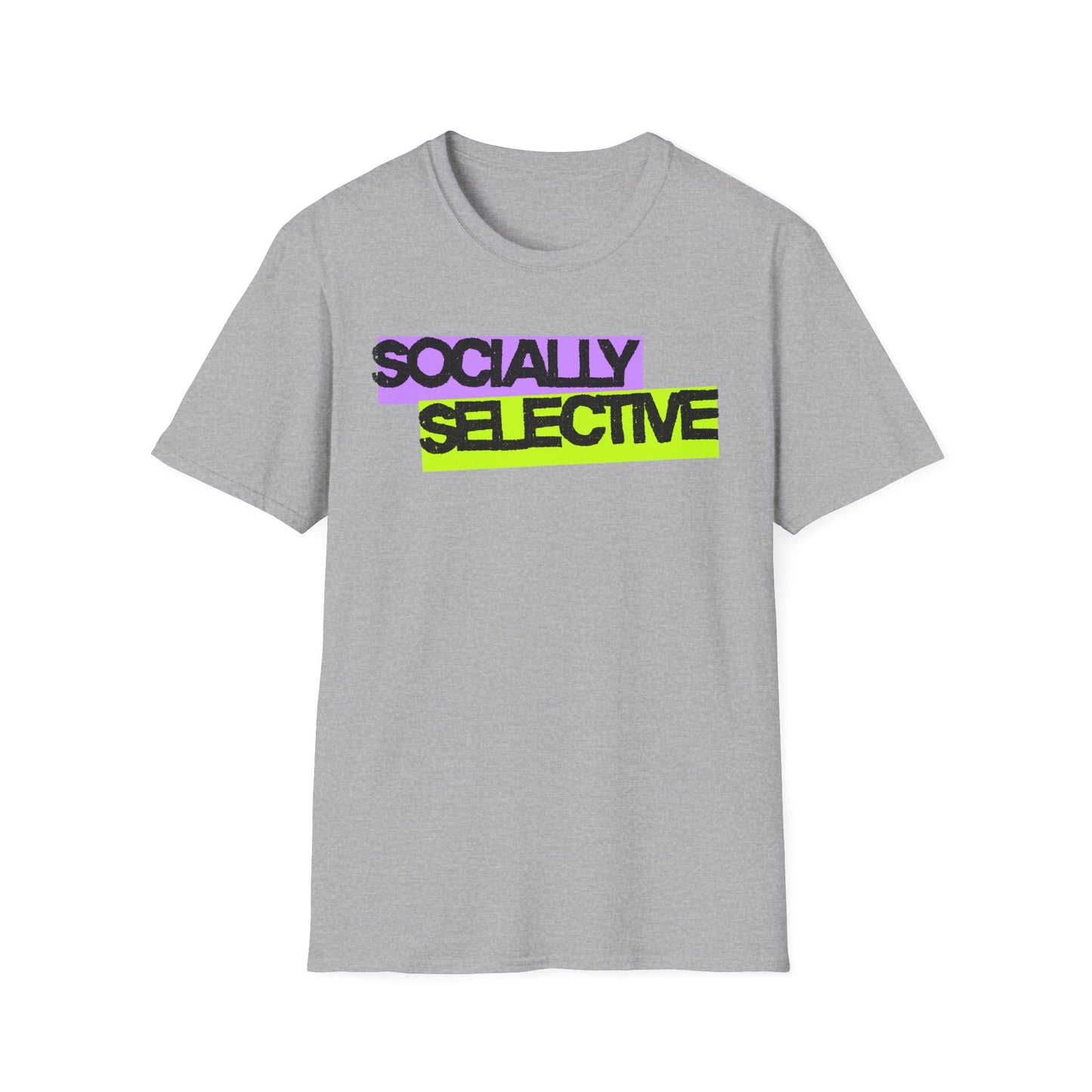 Socially Selective T-Shirt | Unisex Softstyle Tee for Casual Outings, Gift for Friends, Summer Style, Cool Trendy Top