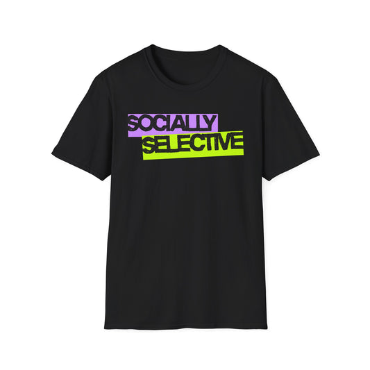 Socially Selective T-Shirt | Unisex Softstyle Tee for Casual Outings, Gift for Friends, Summer Style, Cool Trendy Top