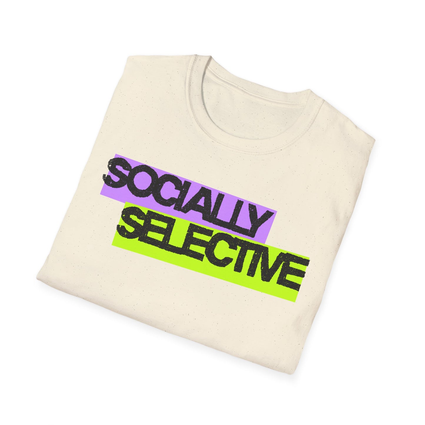 Socially Selective T-Shirt | Unisex Softstyle Tee for Casual Outings, Gift for Friends, Summer Style, Cool Trendy Top
