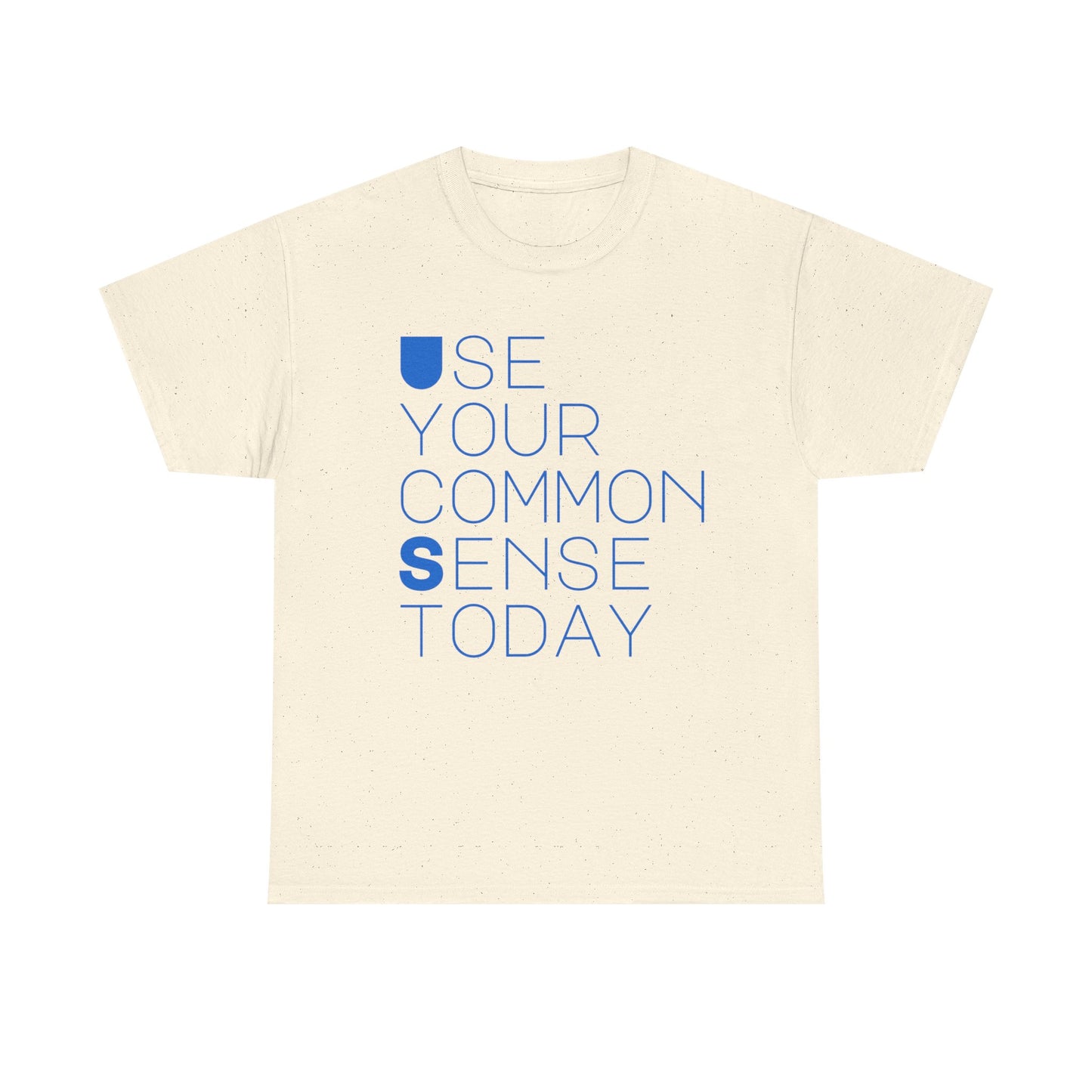 Unisex Heavy Cotton Tee with 'Use Your Common Sense Today' Print | Casual Style, Everyday Wear, Gift Idea, Motivational Shirt, [...]