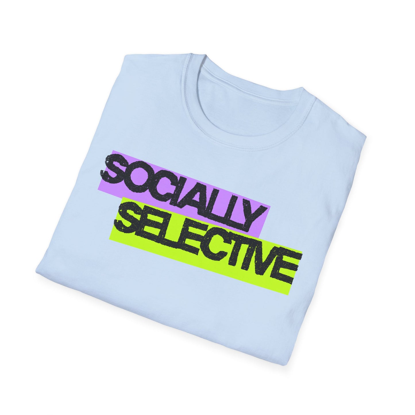 Socially Selective T-Shirt | Unisex Softstyle Tee for Casual Outings, Gift for Friends, Summer Style, Cool Trendy Top