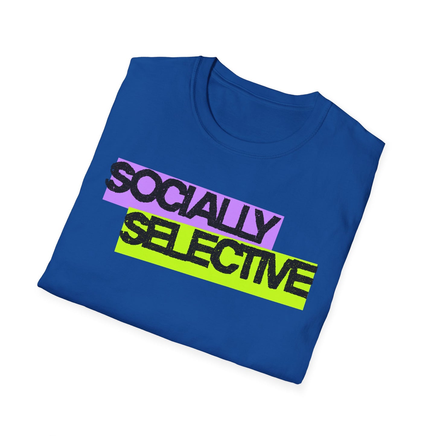 Socially Selective T-Shirt | Unisex Softstyle Tee for Casual Outings, Gift for Friends, Summer Style, Cool Trendy Top