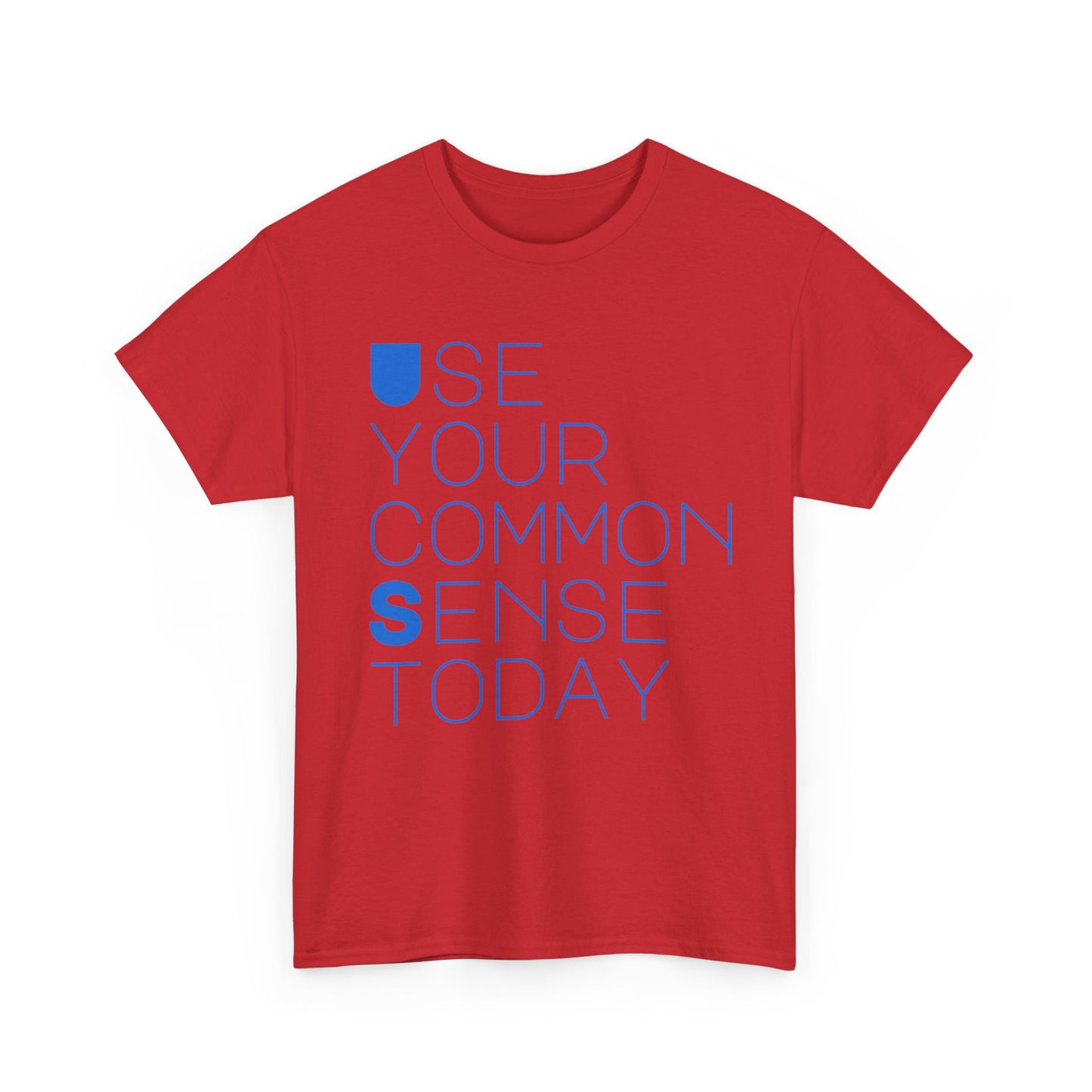 Unisex Heavy Cotton Tee with 'Use Your Common Sense Today' Print | Casual Style, Everyday Wear, Gift Idea, Motivational Shirt, [...]
