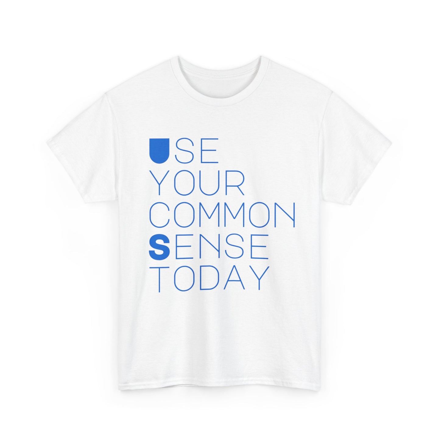 Unisex Heavy Cotton Tee with 'Use Your Common Sense Today' Print | Casual Style, Everyday Wear, Gift Idea, Motivational Shirt, [...]