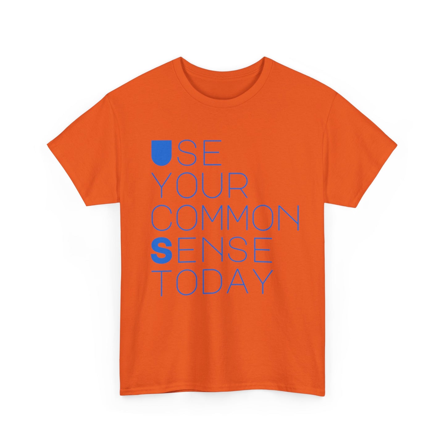 Unisex Heavy Cotton Tee with 'Use Your Common Sense Today' Print | Casual Style, Everyday Wear, Gift Idea, Motivational Shirt, [...]