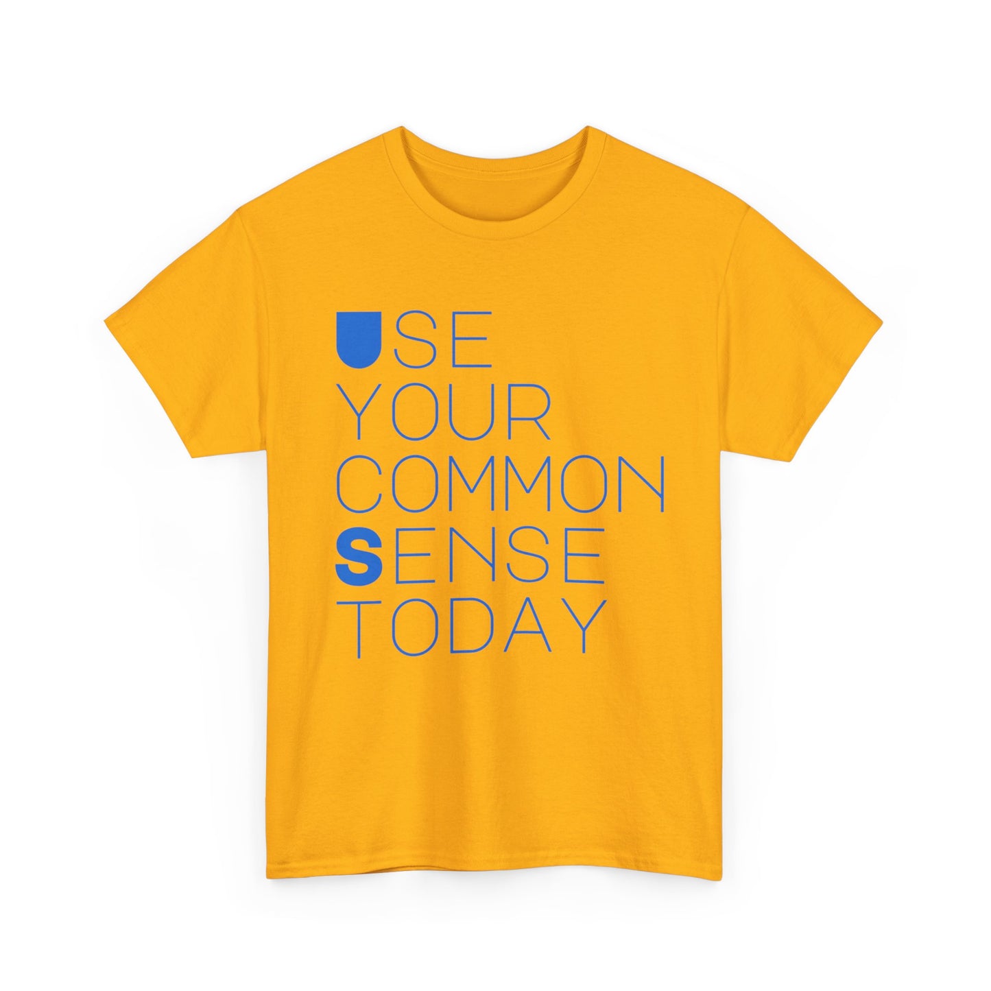 Unisex Heavy Cotton Tee with 'Use Your Common Sense Today' Print | Casual Style, Everyday Wear, Gift Idea, Motivational Shirt, [...]