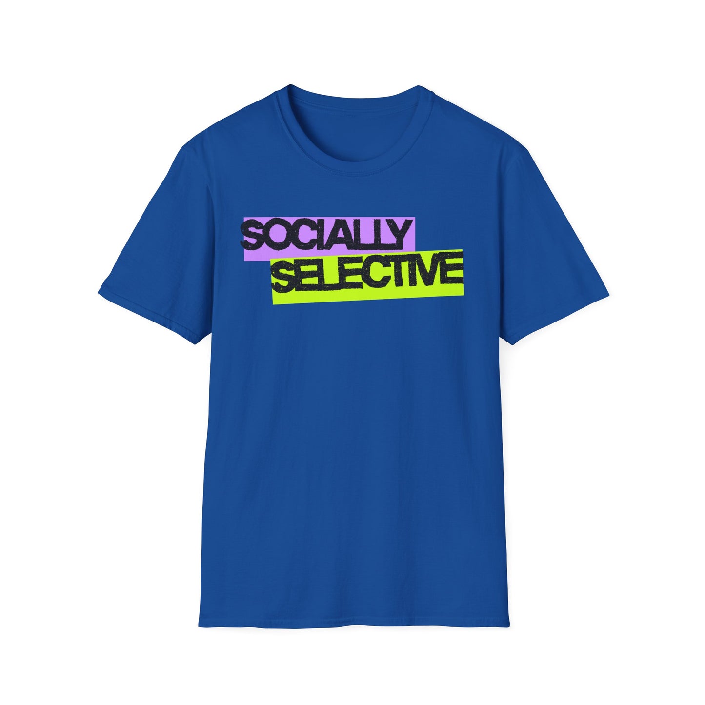 Socially Selective T-Shirt | Unisex Softstyle Tee for Casual Outings, Gift for Friends, Summer Style, Cool Trendy Top