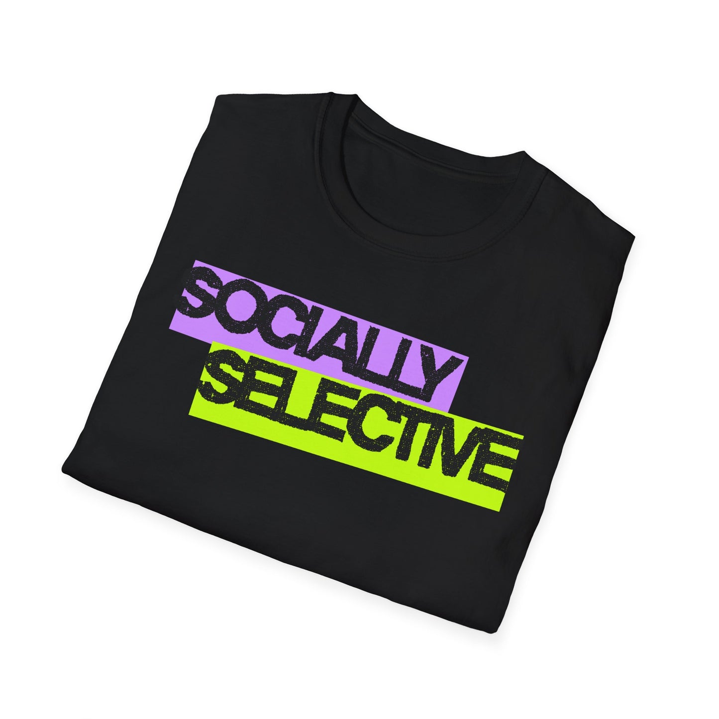 Socially Selective T-Shirt | Unisex Softstyle Tee for Casual Outings, Gift for Friends, Summer Style, Cool Trendy Top