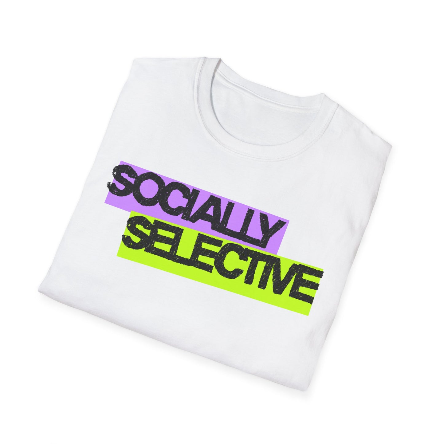 Socially Selective T-Shirt | Unisex Softstyle Tee for Casual Outings, Gift for Friends, Summer Style, Cool Trendy Top