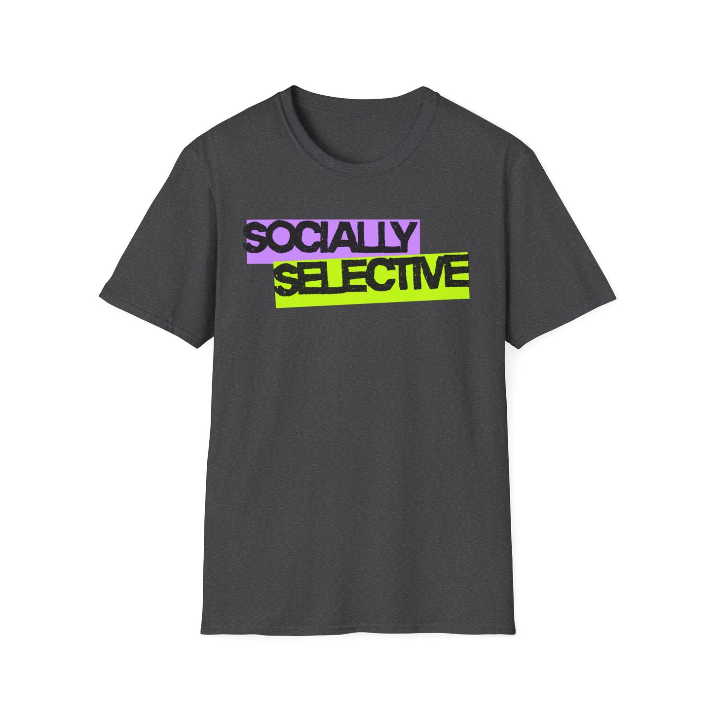 Socially Selective T-Shirt | Unisex Softstyle Tee for Casual Outings, Gift for Friends, Summer Style, Cool Trendy Top