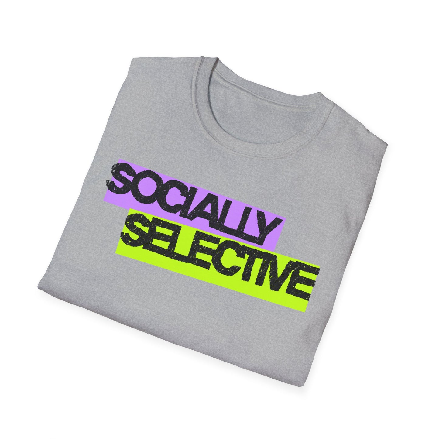 Socially Selective T-Shirt | Unisex Softstyle Tee for Casual Outings, Gift for Friends, Summer Style, Cool Trendy Top