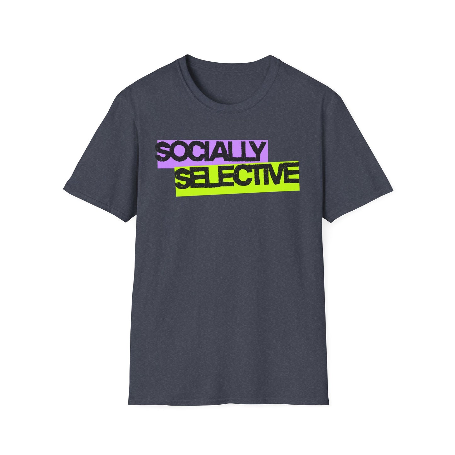 Socially Selective T-Shirt | Unisex Softstyle Tee for Casual Outings, Gift for Friends, Summer Style, Cool Trendy Top