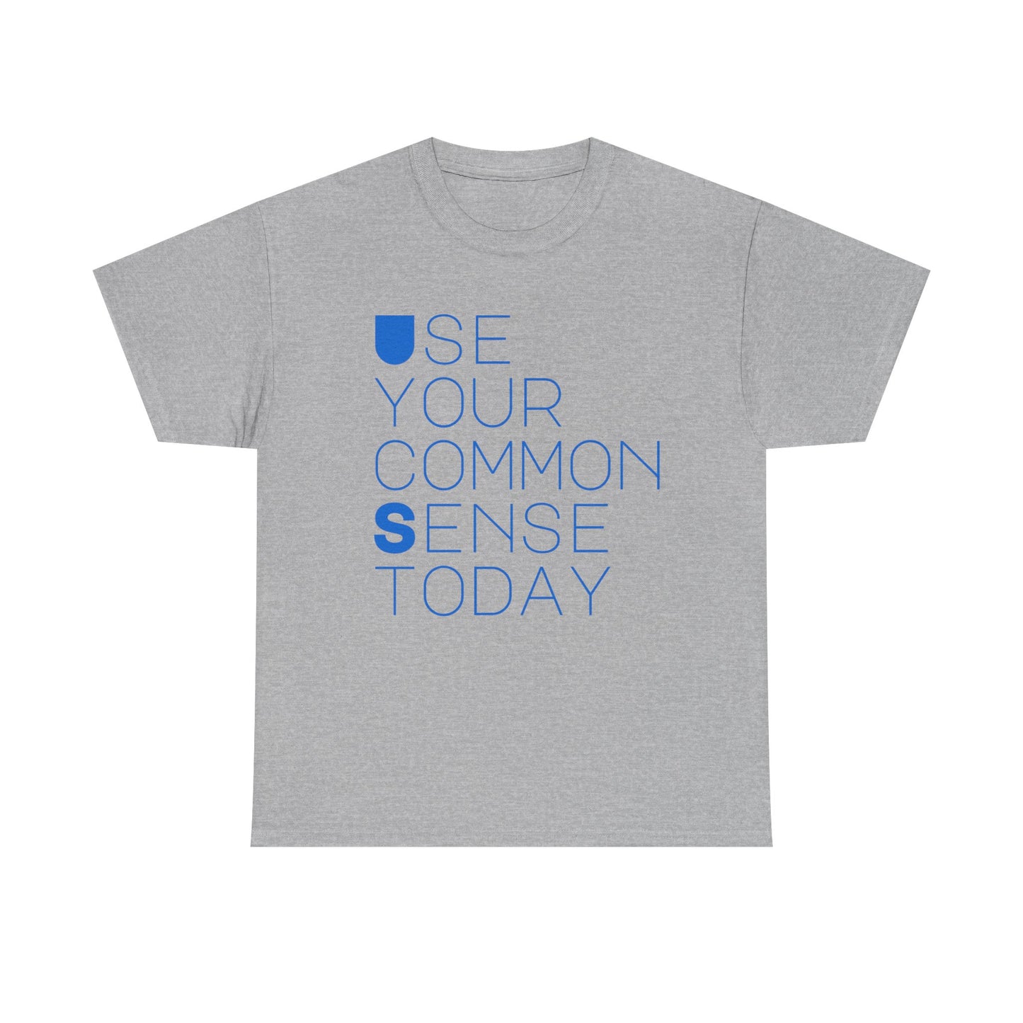 Unisex Heavy Cotton Tee with 'Use Your Common Sense Today' Print | Casual Style, Everyday Wear, Gift Idea, Motivational Shirt, [...]
