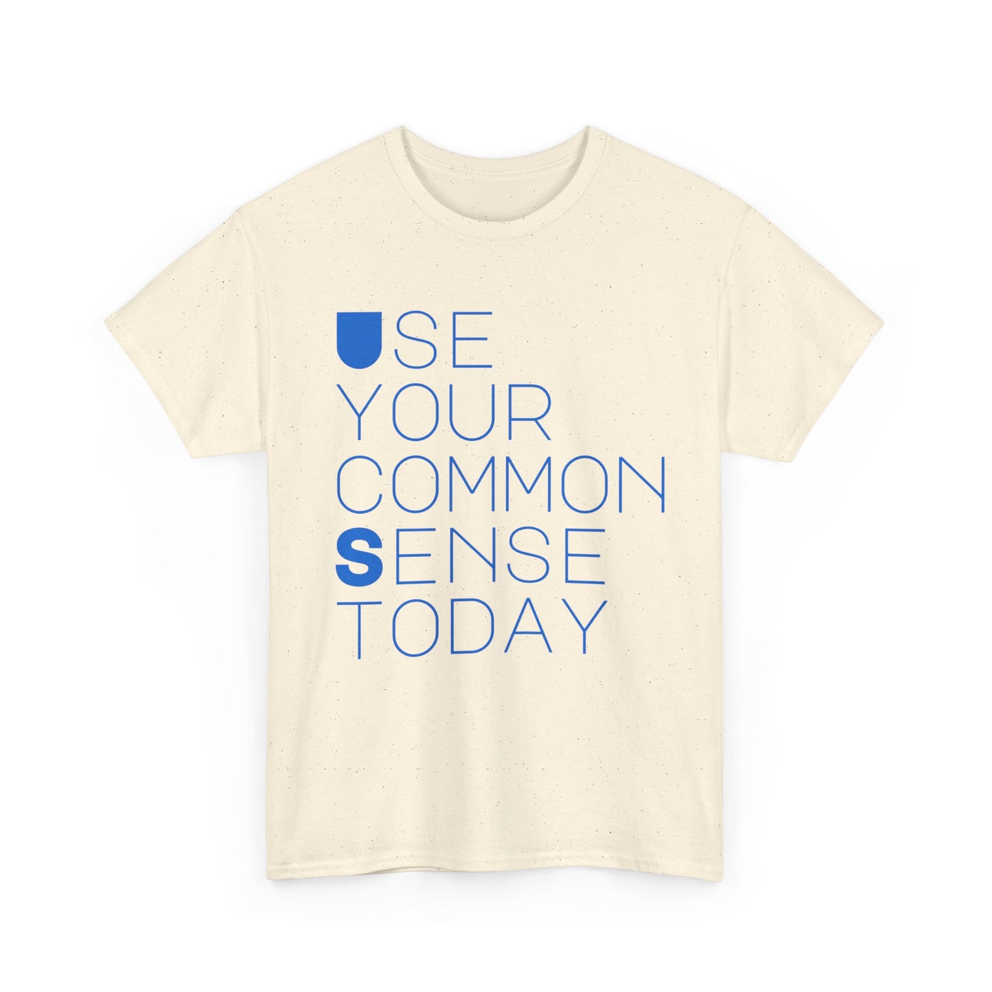 Unisex Heavy Cotton Tee with 'Use Your Common Sense Today' Print | Casual Style, Everyday Wear, Gift Idea, Motivational Shirt, [...]