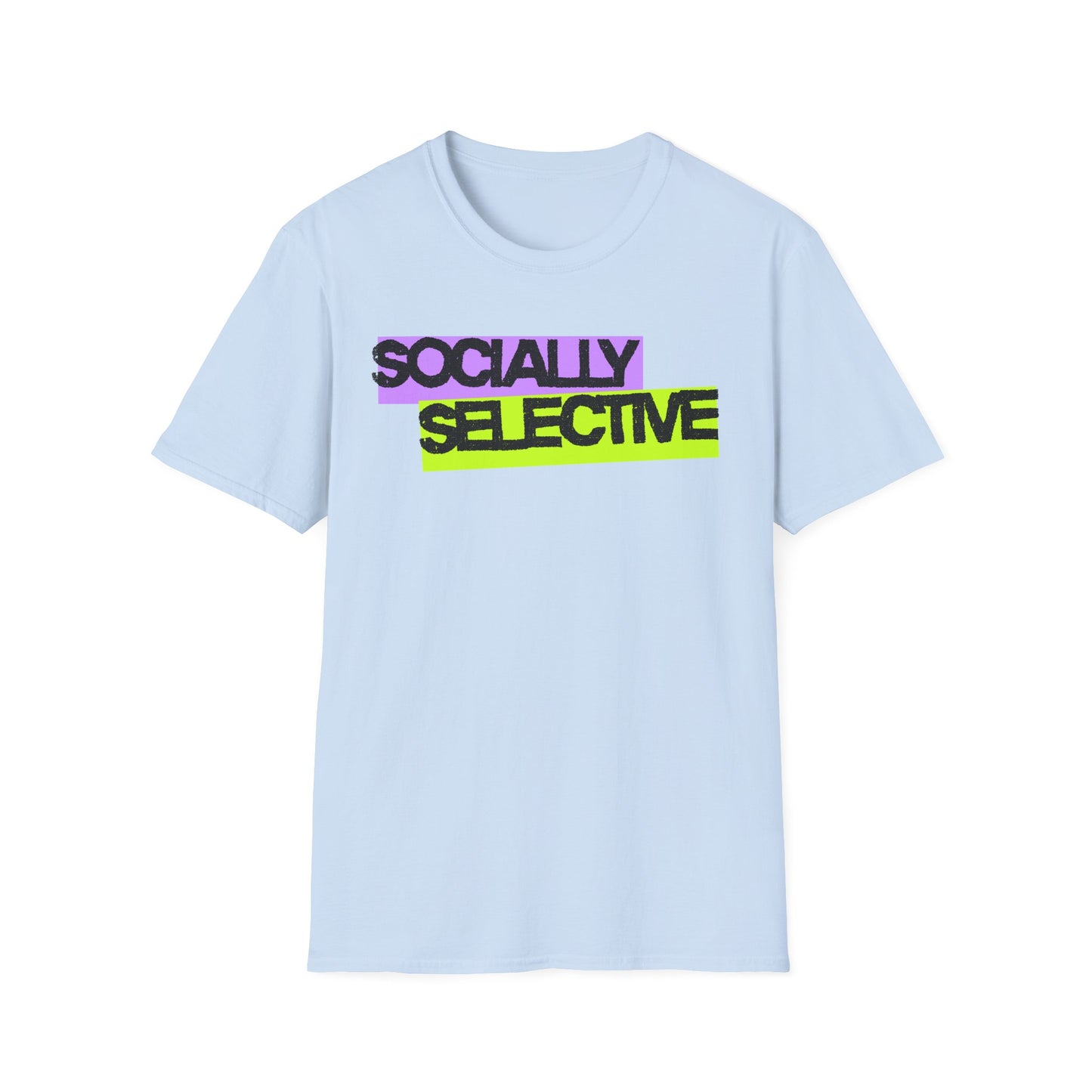 Socially Selective T-Shirt | Unisex Softstyle Tee for Casual Outings, Gift for Friends, Summer Style, Cool Trendy Top