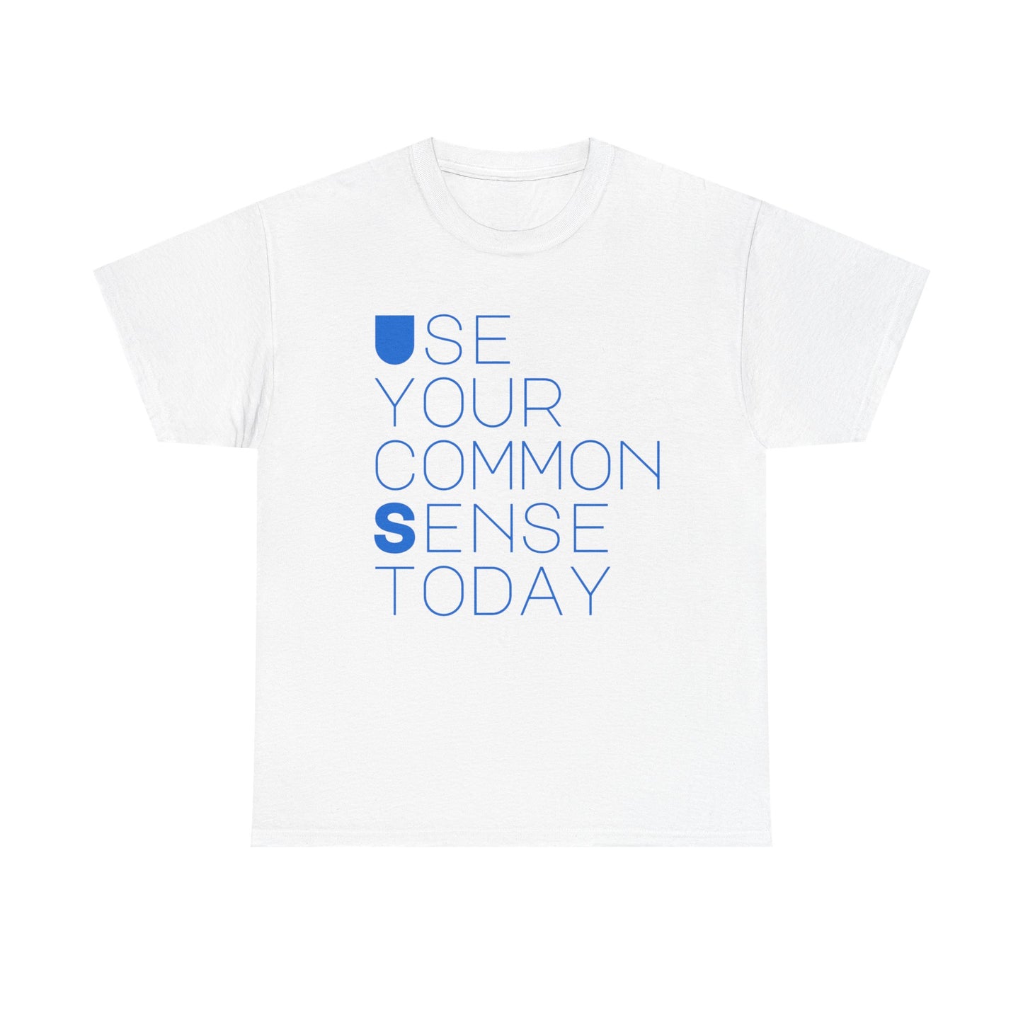 Unisex Heavy Cotton Tee with 'Use Your Common Sense Today' Print | Casual Style, Everyday Wear, Gift Idea, Motivational Shirt, [...]