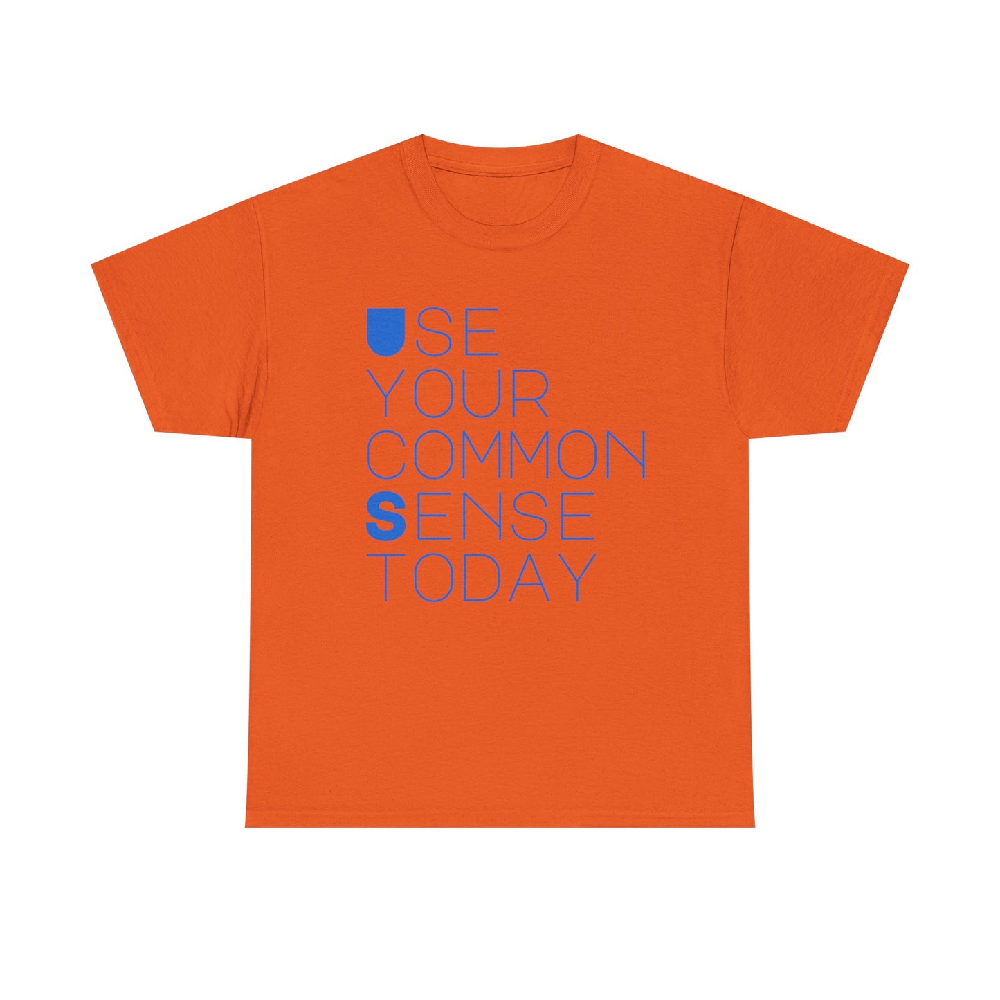Unisex Heavy Cotton Tee with 'Use Your Common Sense Today' Print | Casual Style, Everyday Wear, Gift Idea, Motivational Shirt, [...]