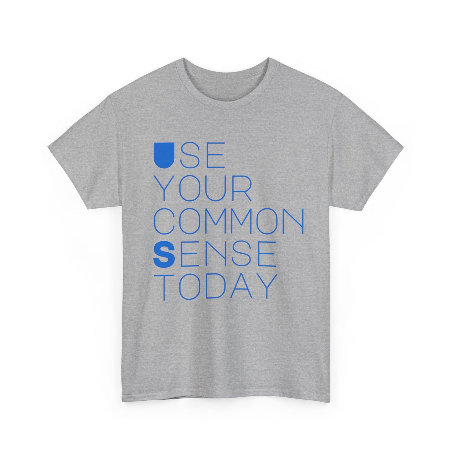 Unisex Heavy Cotton Tee with 'Use Your Common Sense Today' Print | Casual Style, Everyday Wear, Gift Idea, Motivational Shirt, [...]