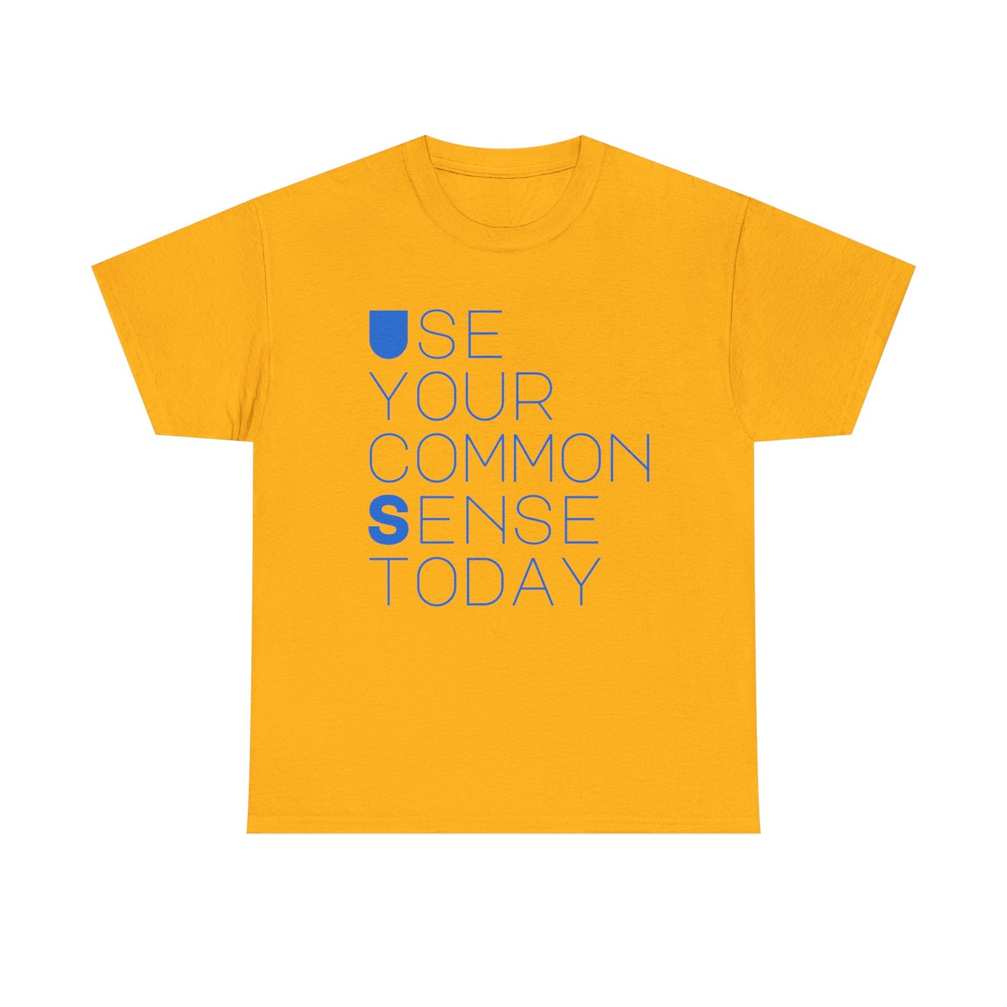 Unisex Heavy Cotton Tee with 'Use Your Common Sense Today' Print | Casual Style, Everyday Wear, Gift Idea, Motivational Shirt, [...]